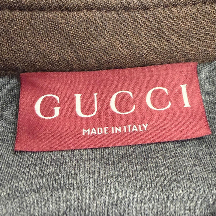 Pristine GUCCI Short sleeve shirt Interlocking G embroidery Brown 40 836442