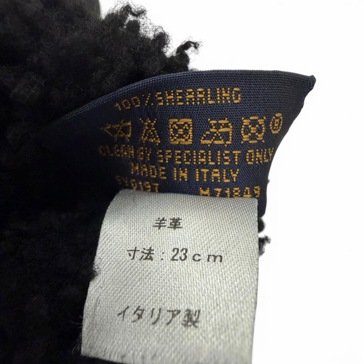 Great LOUIS VUITTON gloves Gon Sherling Darling monogram mouton black
