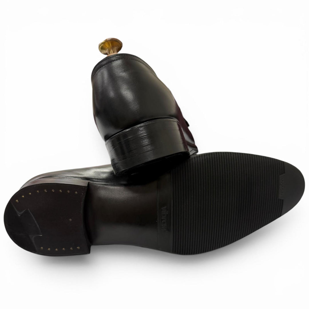 Great John Lobb Dress shoes NASEBY Double monk strap black leather mens 8.5