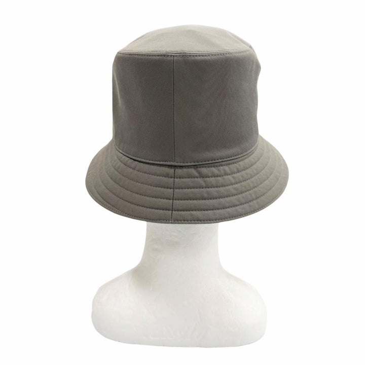 Excellent HERMES hat Bucket with H logo patch cotton mens