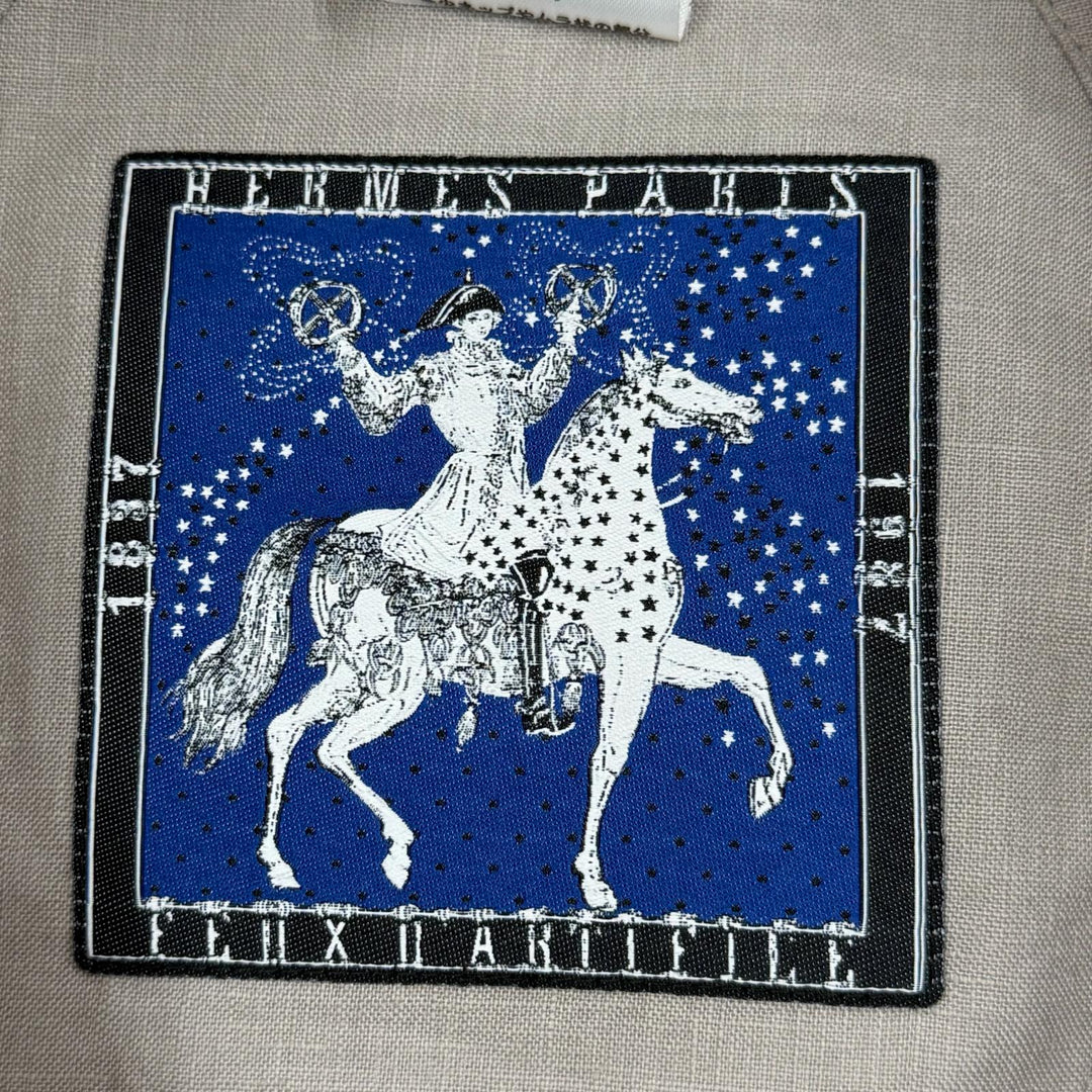 Excellent HERMES hat Bucket with H logo patch cotton mens