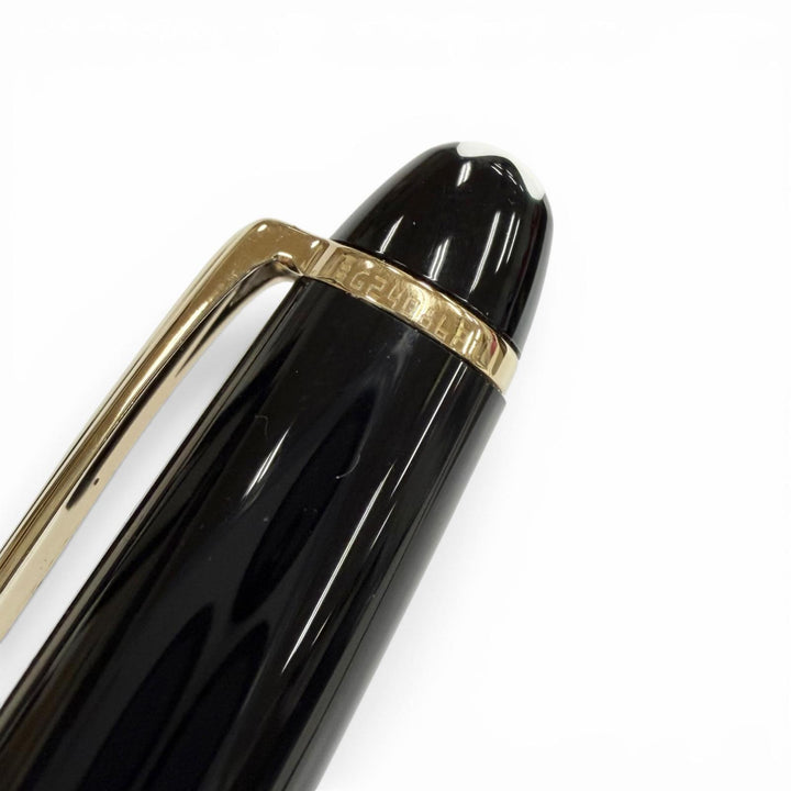 Excellent MONTBLANC fountain pen Meisterstück Classic white star black 14K mens