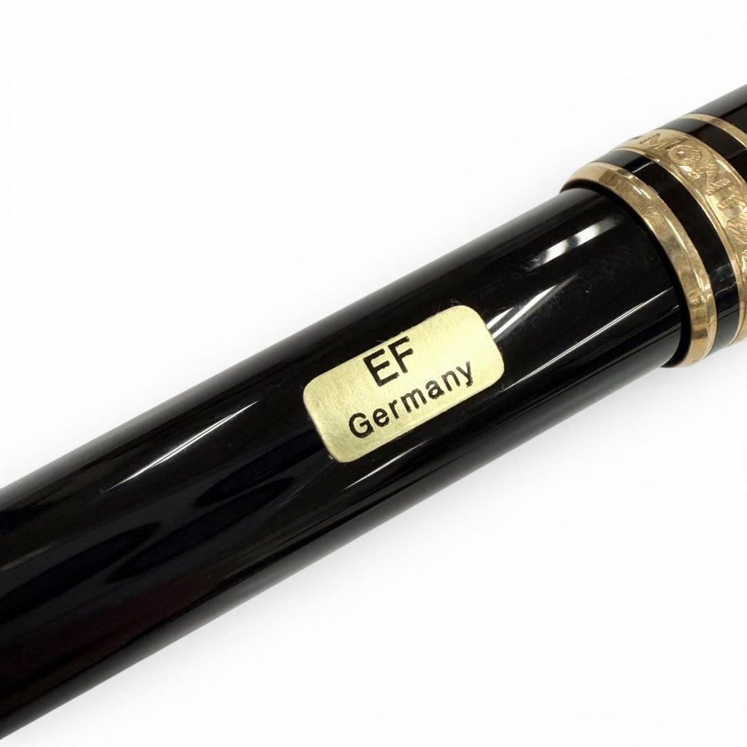 Excellent MONTBLANC fountain pen Meisterstück Classic white star black 14K mens