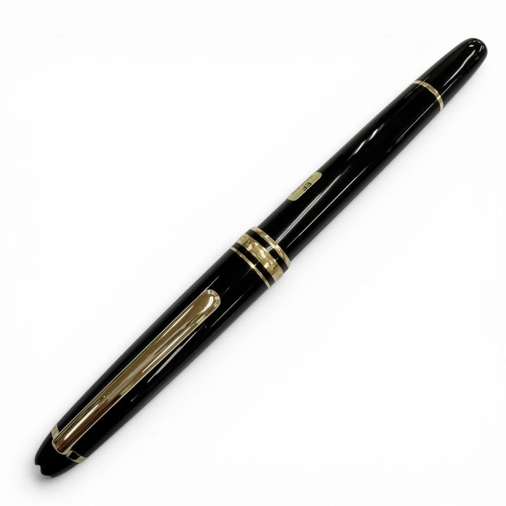 Excellent MONTBLANC fountain pen Meisterstück Classic white star black 14K mens