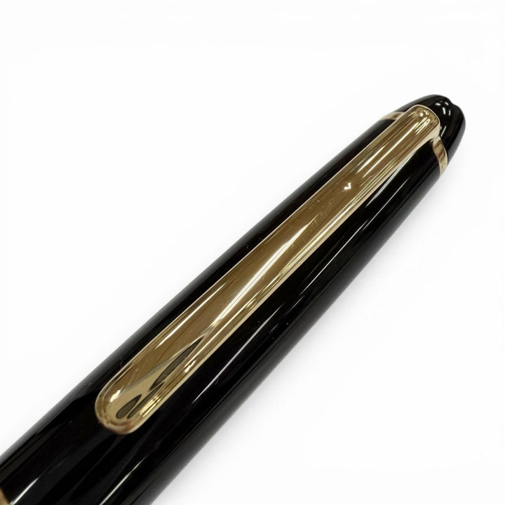 Excellent MONTBLANC fountain pen Meisterstück Classic white star black 14K mens
