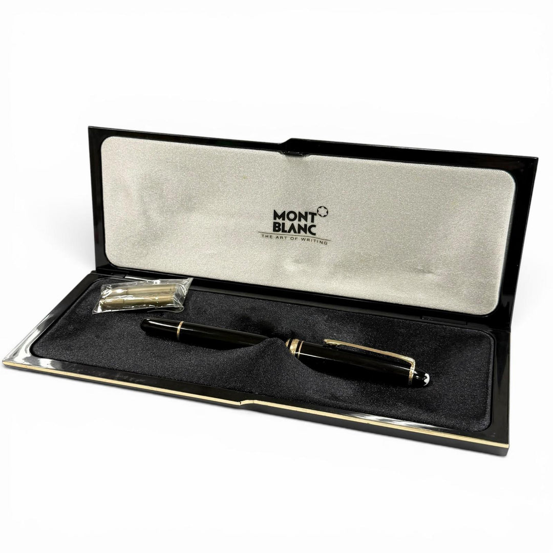 Excellent MONTBLANC fountain pen Meisterstück Classic 145 black 14K mens