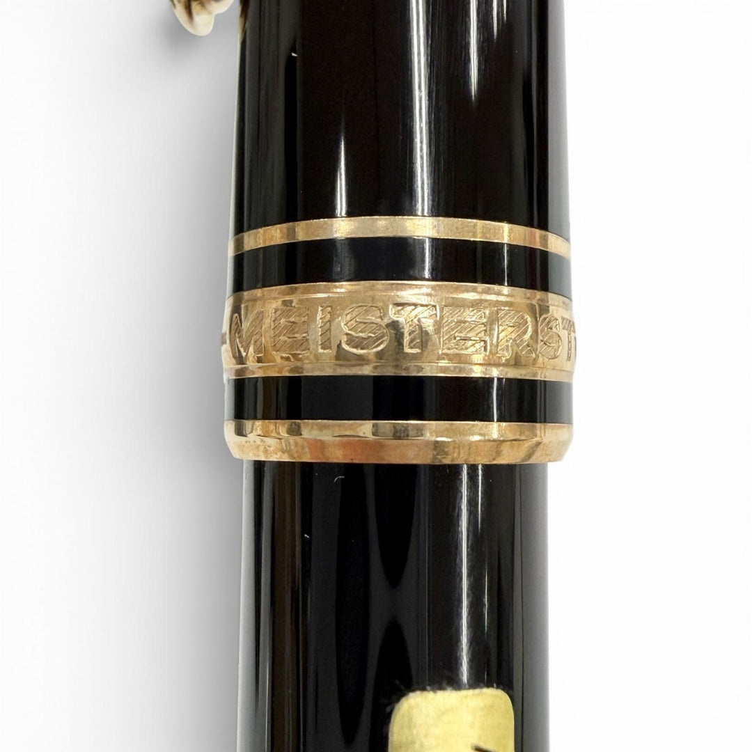 Excellent MONTBLANC fountain pen Meisterstück Classic 145 black 14K mens