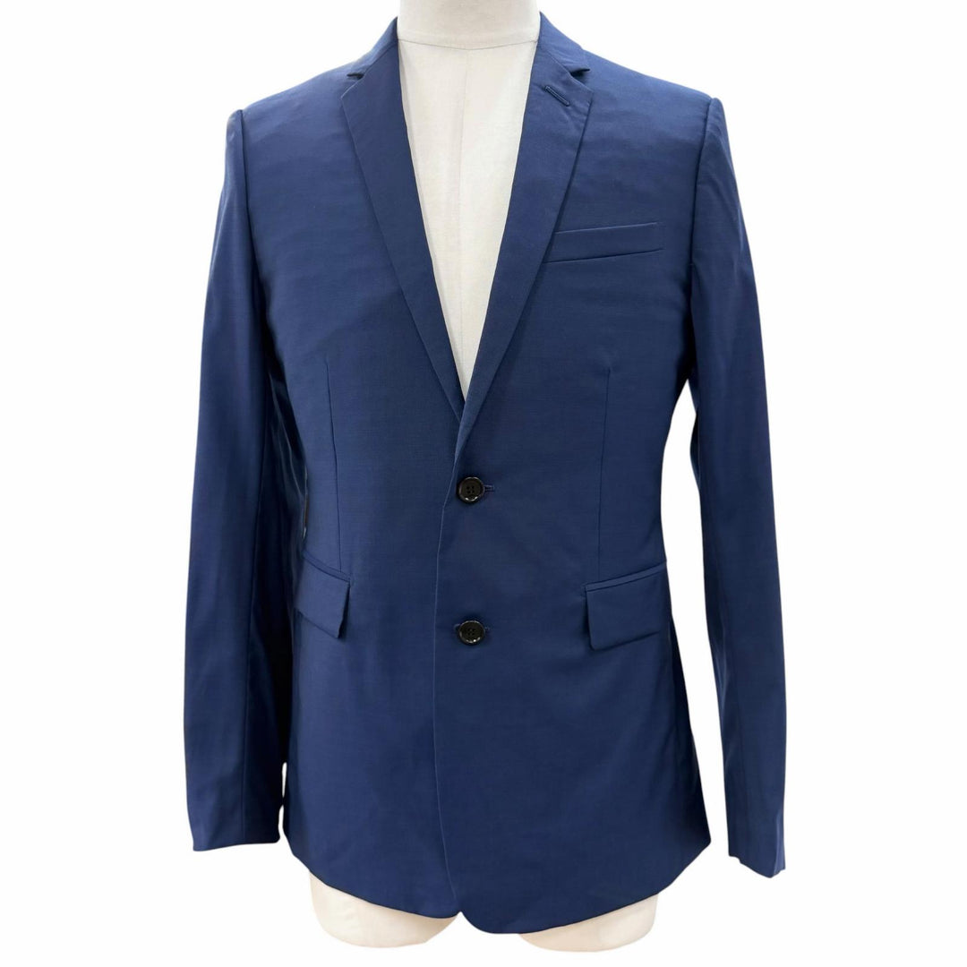 Excellent DIOR tailored jacket Navy wool mens 48 863C700A5090