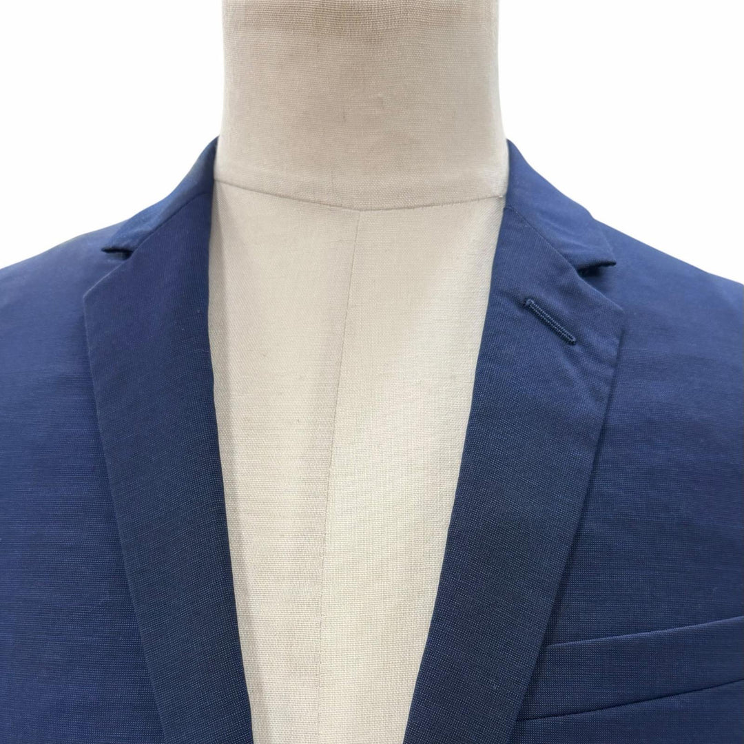 Excellent DIOR tailored jacket Navy wool mens 48 863C700A5090