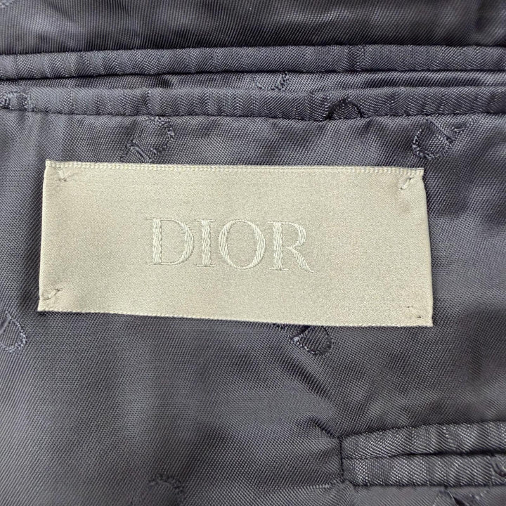 Excellent DIOR tailored jacket Navy wool mens 48 863C700A5090