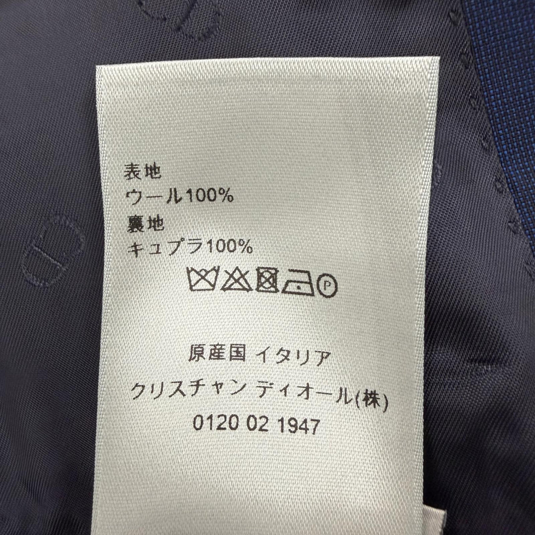 Excellent DIOR tailored jacket Navy wool mens 48 863C700A5090