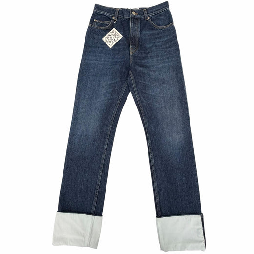 Great LOEWE Denim pants Fisherman Indigo cotton mens 44 H526Y11W09