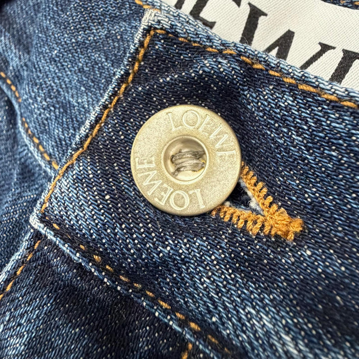 Great LOEWE Denim pants Fisherman Indigo cotton mens 44 H526Y11W09