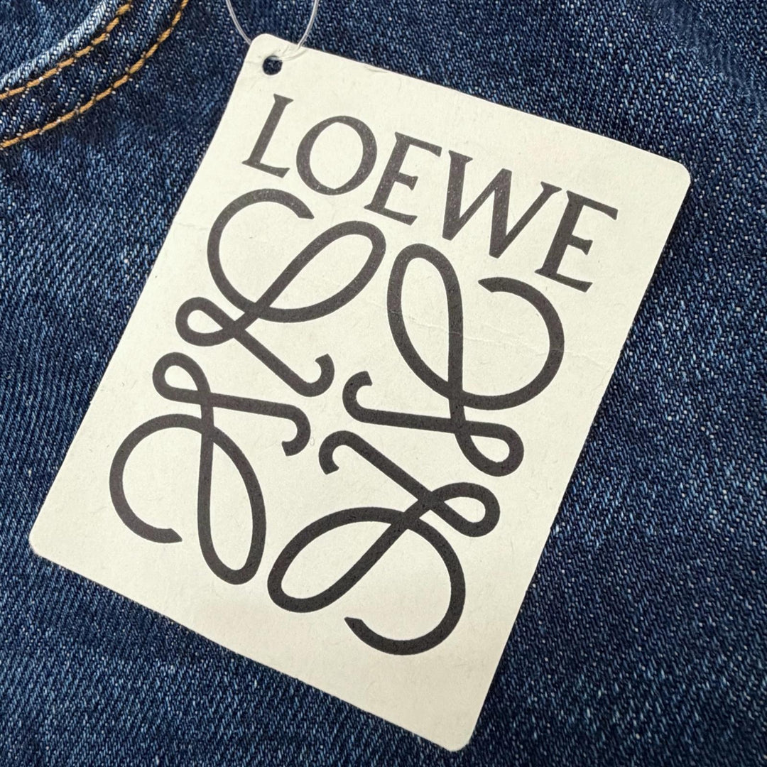 Great LOEWE Denim pants Fisherman Indigo cotton mens 44 H526Y11W09