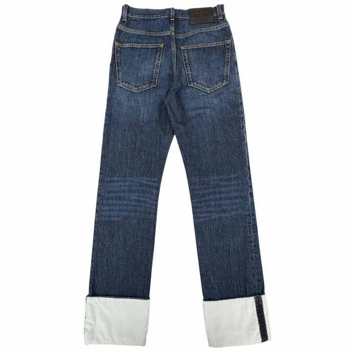 Great LOEWE Denim pants Fisherman Indigo cotton mens 44 H526Y11W09