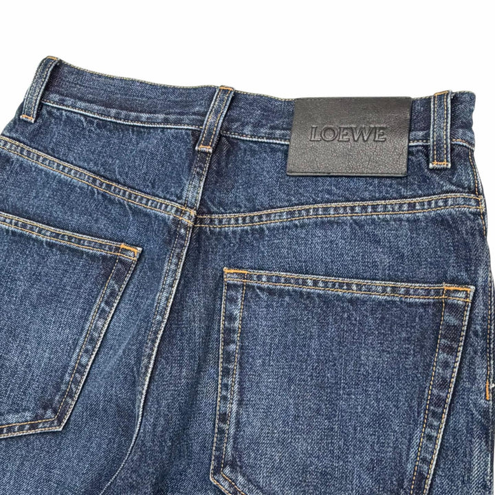 Great LOEWE Denim pants Fisherman Indigo cotton mens 44 H526Y11W09