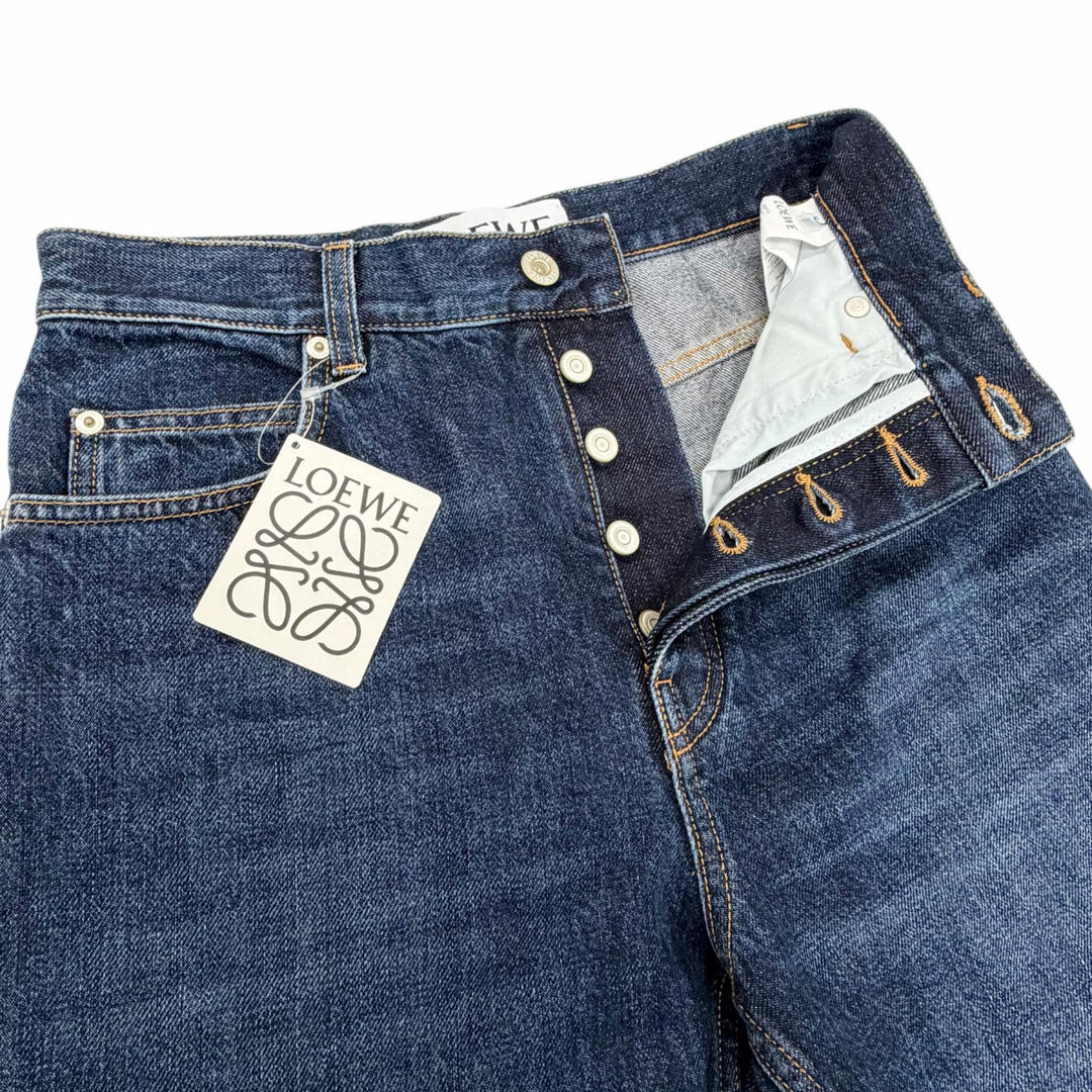 Great LOEWE Denim pants Fisherman Indigo cotton mens 44 H526Y11W09