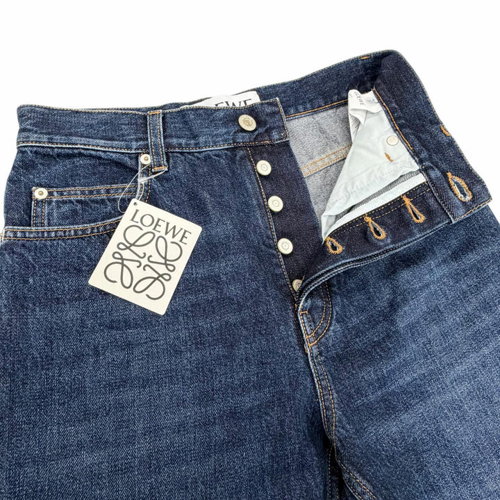 Great LOEWE Denim pants Fisherman Indigo cotton mens 44 H526Y11W09