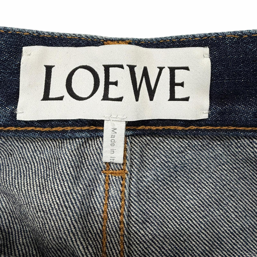 Great LOEWE Denim pants Fisherman Indigo cotton mens 44 H526Y11W09