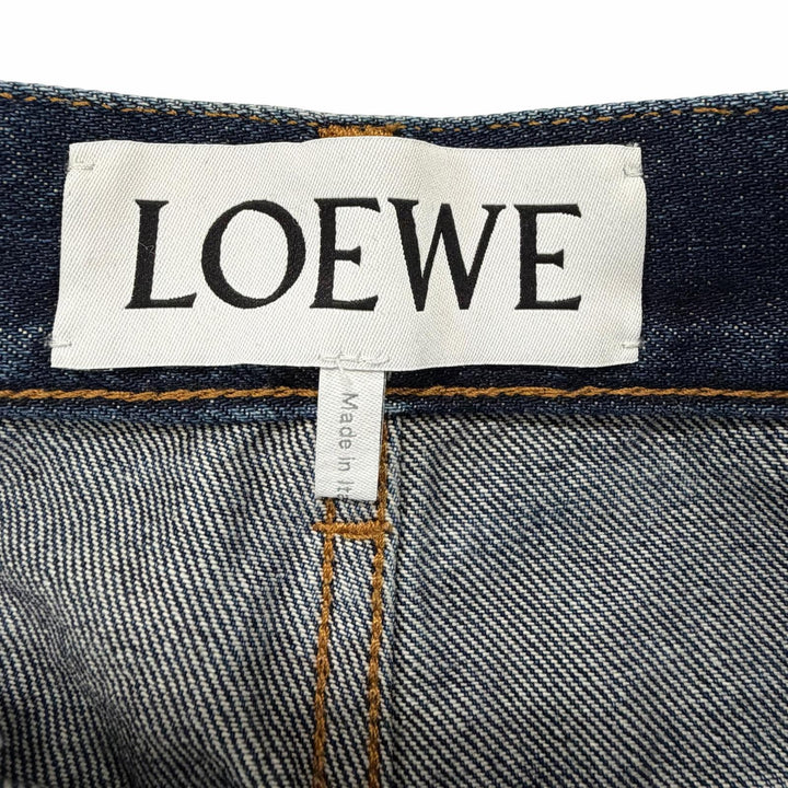 Great LOEWE Denim pants Fisherman Indigo cotton mens 44 H526Y11W09