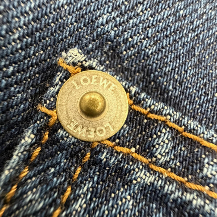 Great LOEWE Denim pants Fisherman Indigo cotton mens 44 H526Y11W09