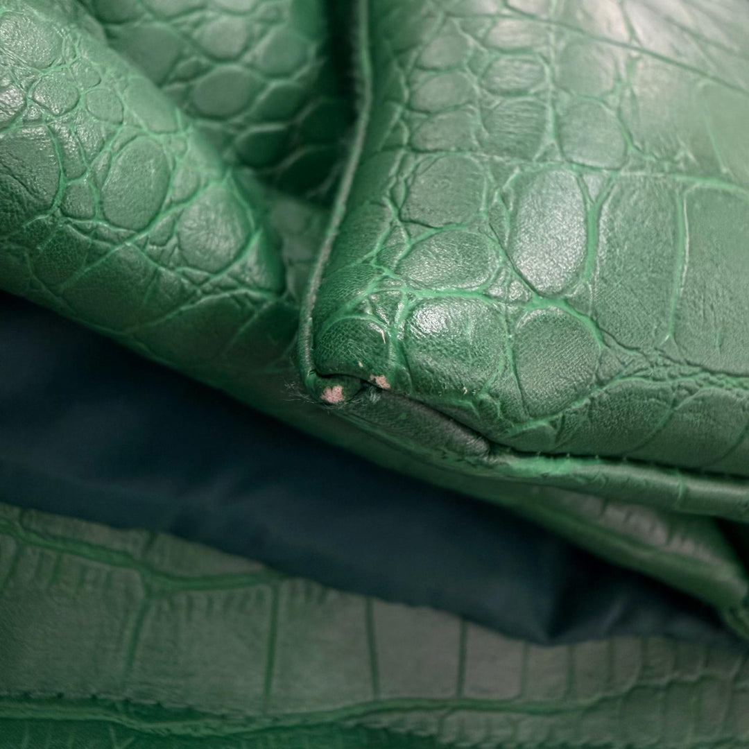 Great BREATH Down jacket green Synthetic leather mens XL BR24AW-00009
