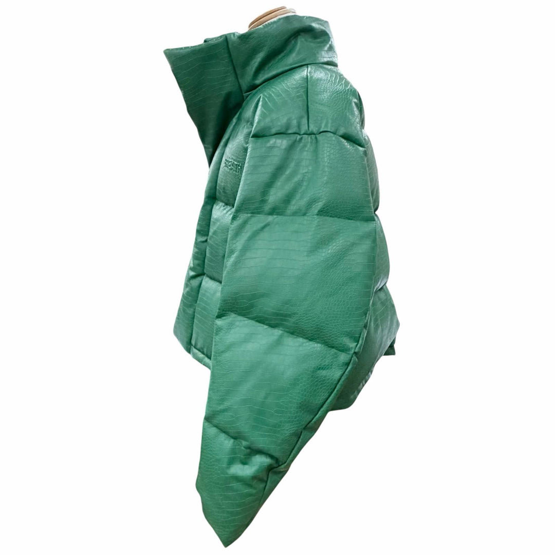 Great BREATH Down jacket green Synthetic leather mens XL BR24AW-00009
