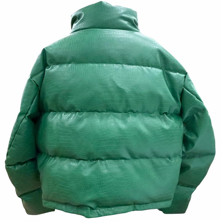 Great BREATH Down jacket green Synthetic leather mens XL BR24AW-00009