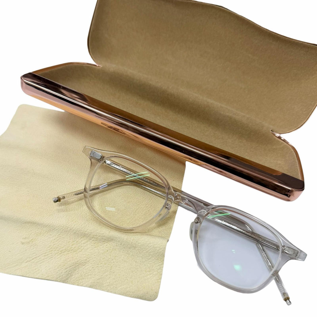 Very Good 10 eyevan Glasses Wellington Frame clear SV925 mens no.7 III 45