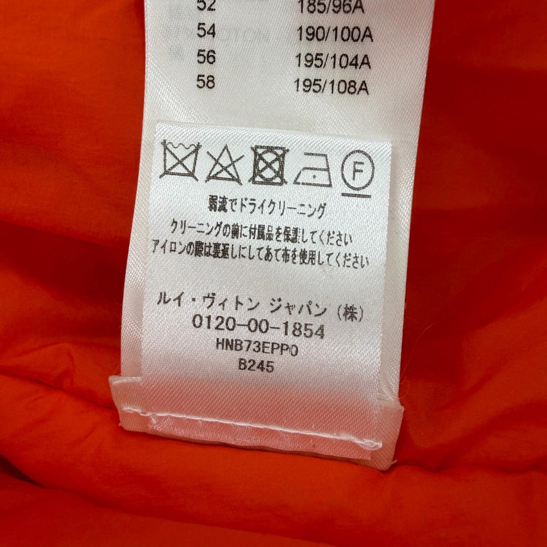Excellent LOUIS VUITTON Bomber jacket Orange Nylon mens 52