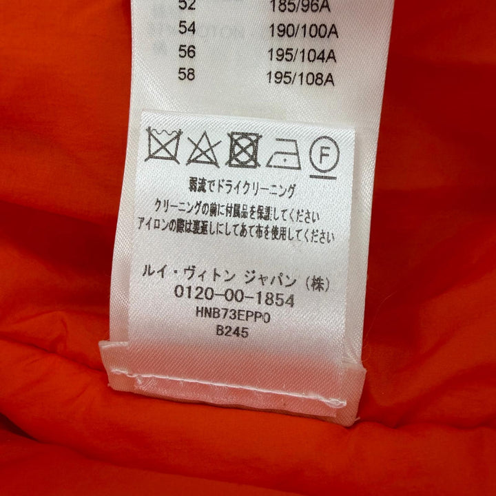 Excellent LOUIS VUITTON Bomber jacket Orange Nylon mens 52