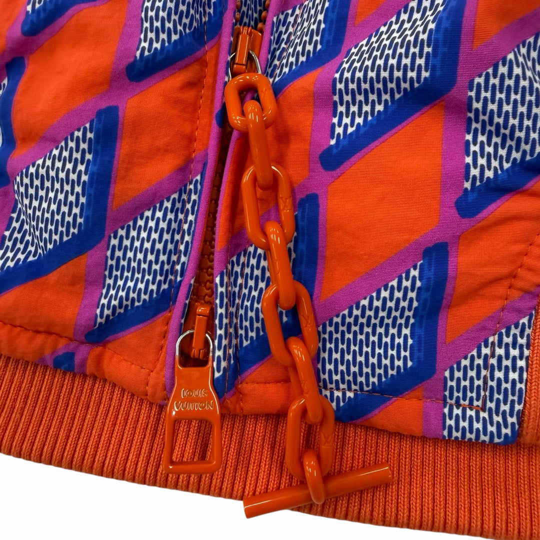 Excellent LOUIS VUITTON Bomber jacket Orange Nylon mens 52