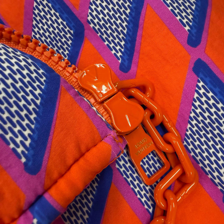 Excellent LOUIS VUITTON Bomber jacket Orange Nylon mens 52