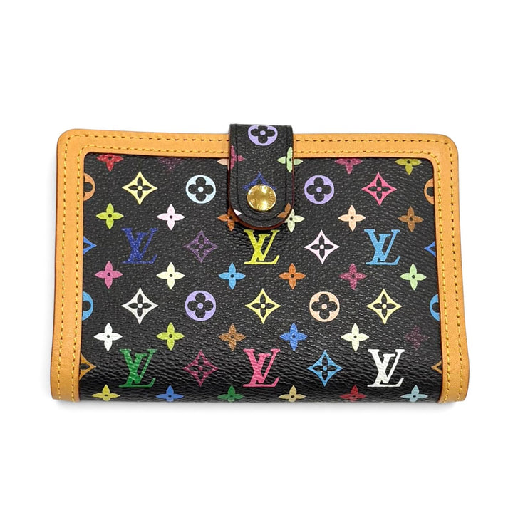 Excellent LOUIS VUITTON Bifold Wallet Noir leather Women M92988