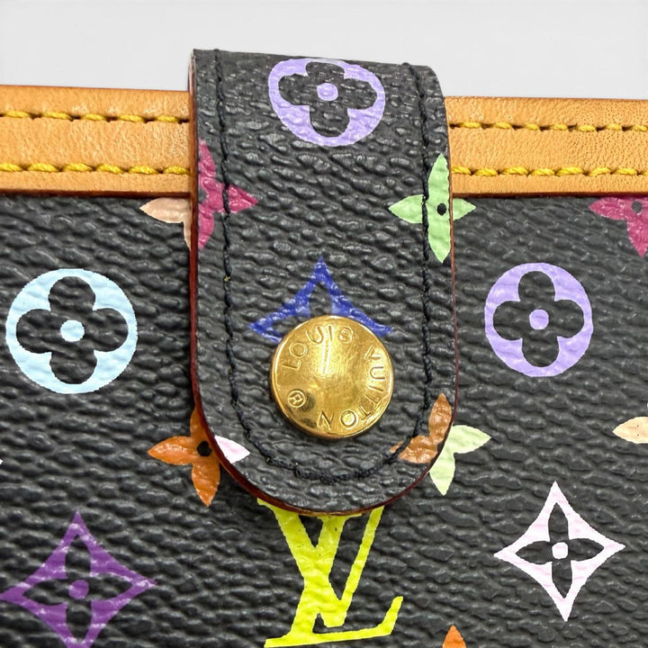 Excellent LOUIS VUITTON Bifold Wallet Noir leather Women M92988