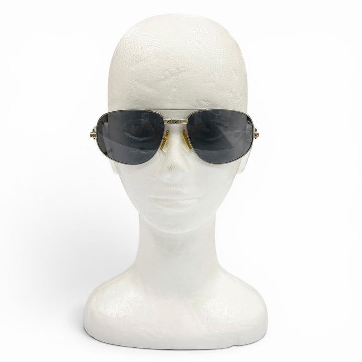 Great Cartier sunglasses Santos Matt Silver mens