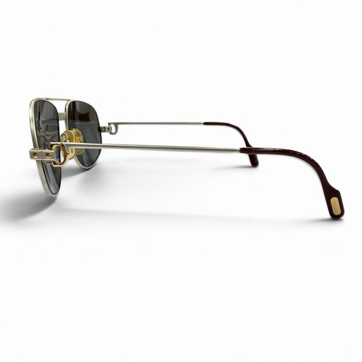 Great Cartier sunglasses Santos Matt Silver mens