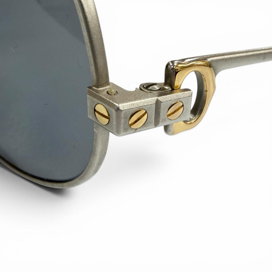 Great Cartier sunglasses Santos Matt Silver mens