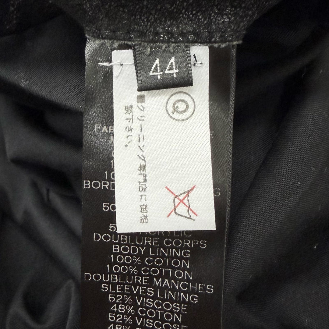 Discounted Great BALMAIN leather jacket Nubuck Hooded black lambskin Leather