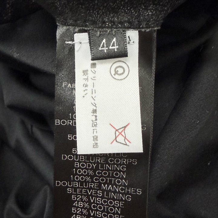 Discounted Great BALMAIN leather jacket Nubuck Hooded black lambskin Leather