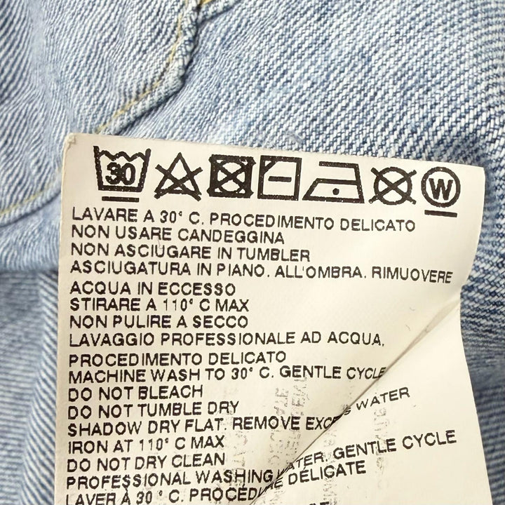 Discounted Very Good DSQUARED2 Denim Jacket Dan Jean Jacket Bleached and damaged hair