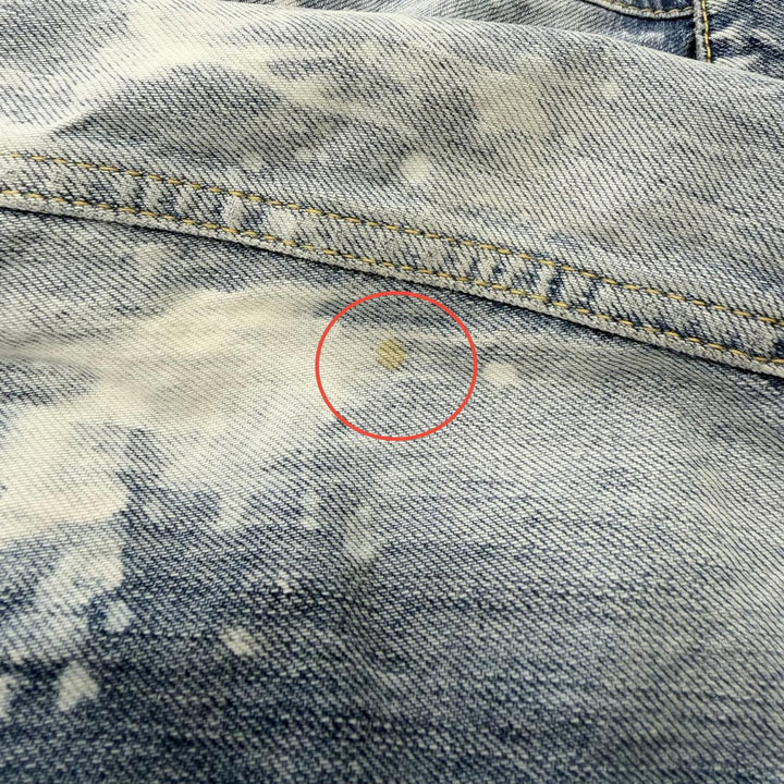 Discounted Very Good DSQUARED2 Denim Jacket Dan Jean Jacket Bleached and damaged hair