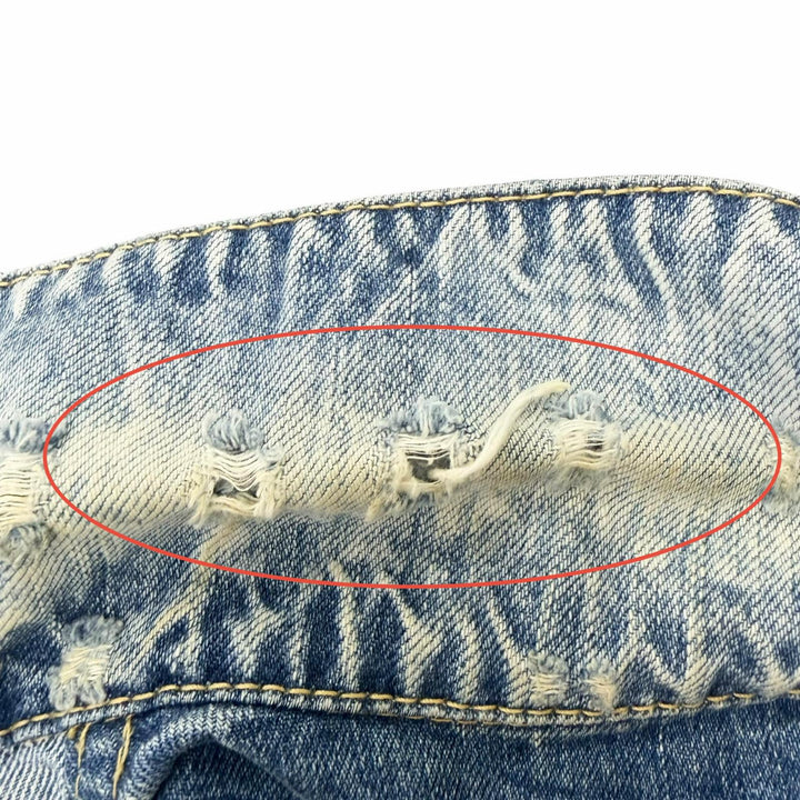 Discounted Very Good DSQUARED2 Denim Jacket Dan Jean Jacket Bleached and damaged hair