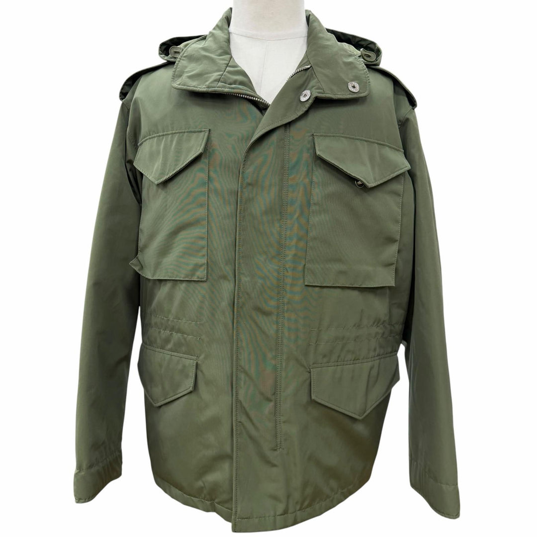 Excellent PRADA Mod coat khaki Nylon mens S SGC568