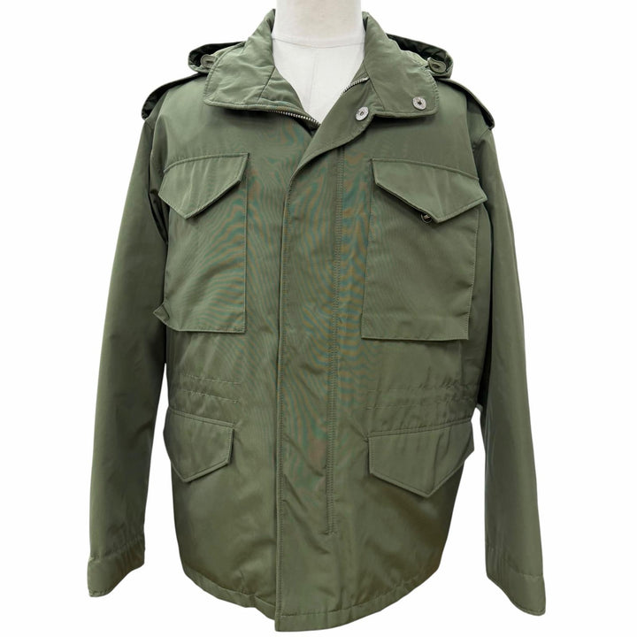 Excellent PRADA Mod coat khaki Nylon mens S SGC568
