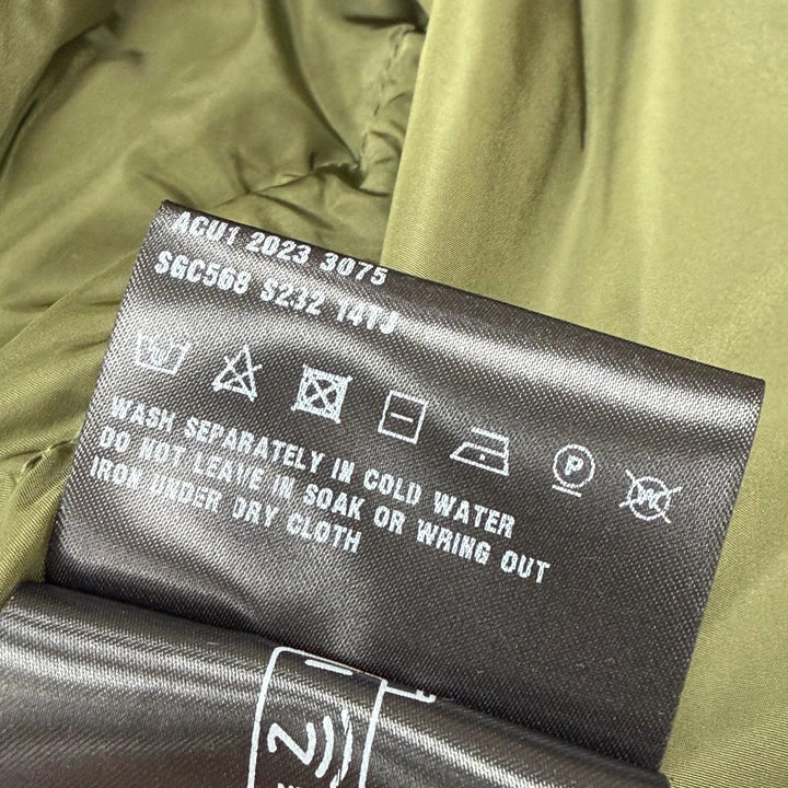 Excellent PRADA Mod coat khaki Nylon mens S SGC568
