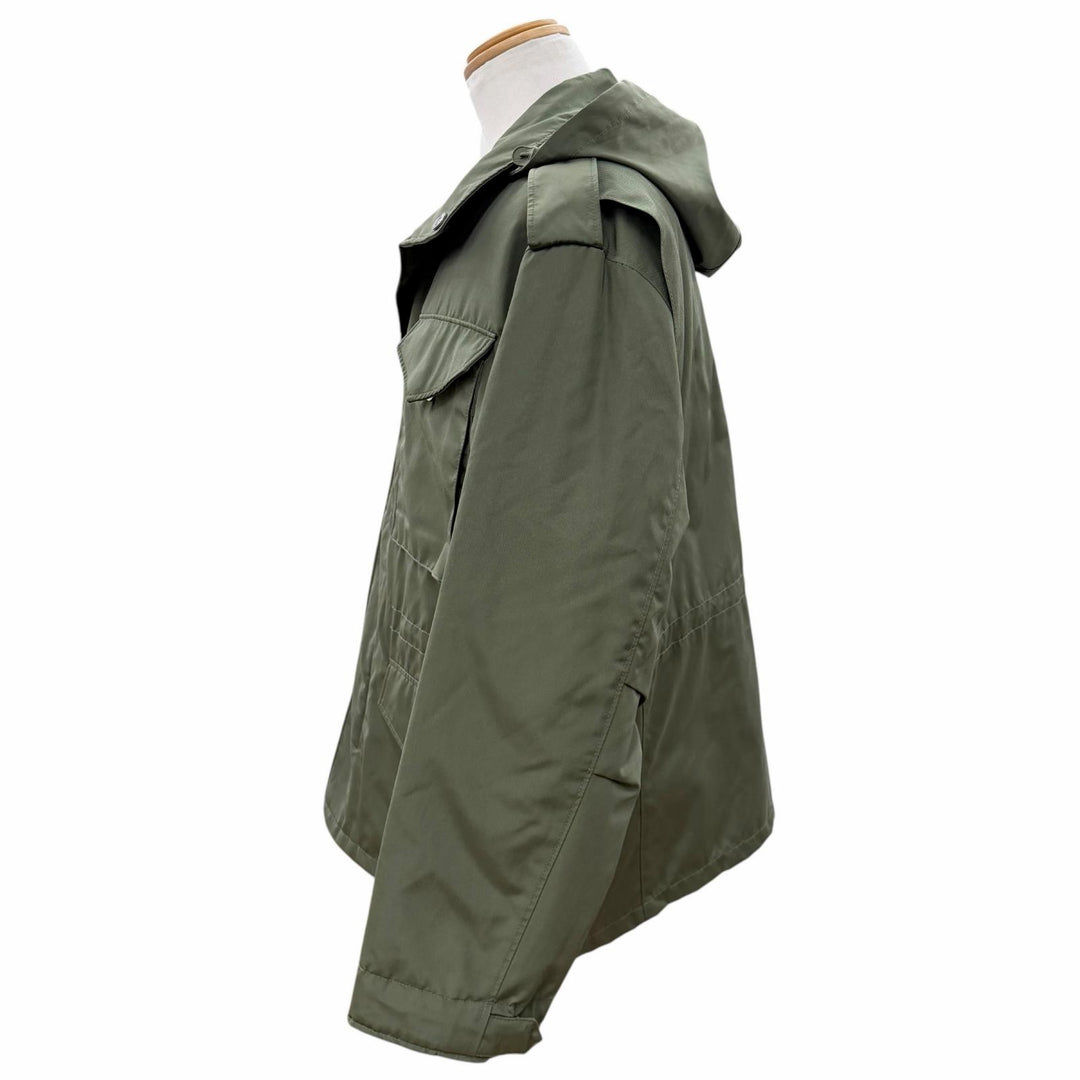 Excellent PRADA Mod coat khaki Nylon mens S SGC568