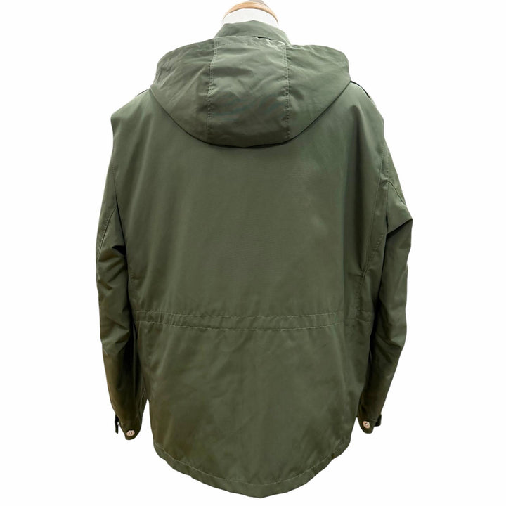 Excellent PRADA Mod coat khaki Nylon mens S SGC568