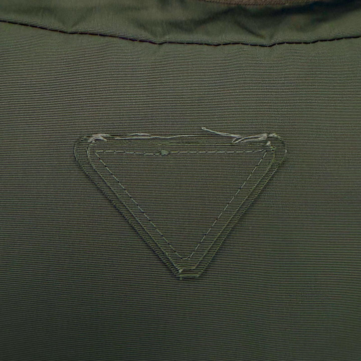 Excellent PRADA Mod coat khaki Nylon mens S SGC568