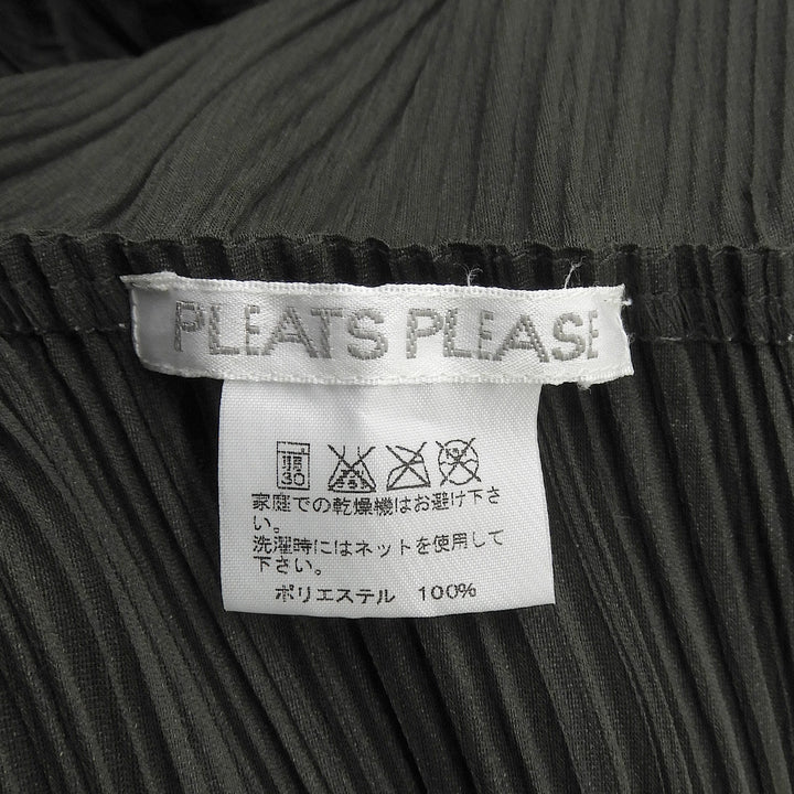 Excellent PLEATS PLEASE two-piece set olive polyester 3 PP51-JK142 PP51-JG146